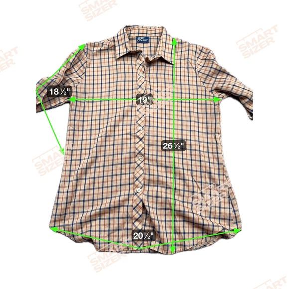 Vintage Koret City Blues Women's Large Button Up Plaid Shirt - Picture 3 of 6